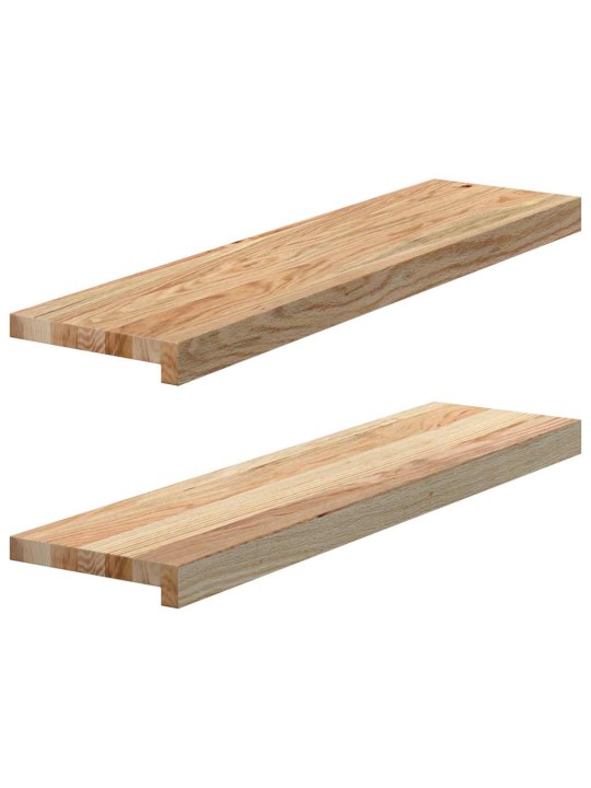 ikkunalaudat 2 kpl Käsittelemätön 80x20x2 cm massiivipuutammea