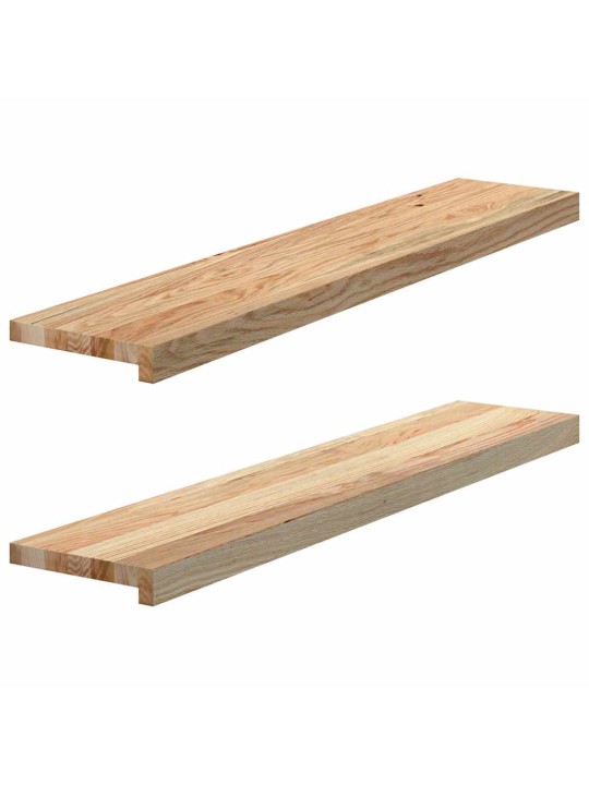 ikkunalaudat 2 kpl Käsittelemätön 100x20x2 cm massiivipuutammea