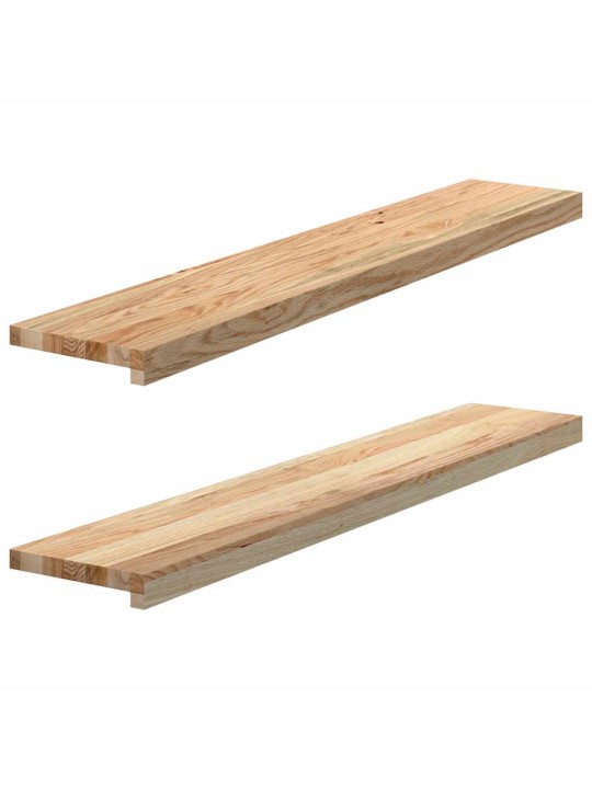 ikkunalaudat 2 kpl Käsittelemätön 110x20x2 cm massiivipuutammea