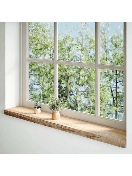 ikkunalaudat 2 kpl Käsittelemätön 110x20x2 cm massiivipuutammea