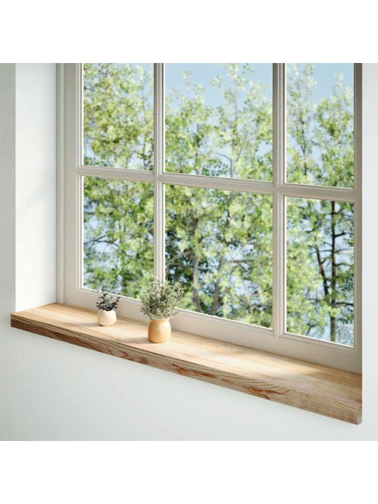 ikkunalaudat 2 kpl Käsittelemätön 120x20x2 cm massiivipuutammea