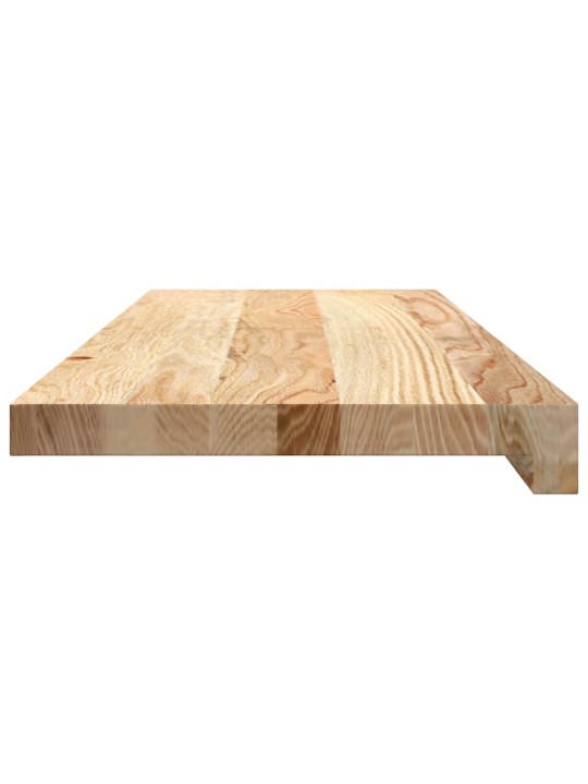 ikkunalaudat 2 kpl Käsittelemätön 70x25x2 cm massiivipuutammea