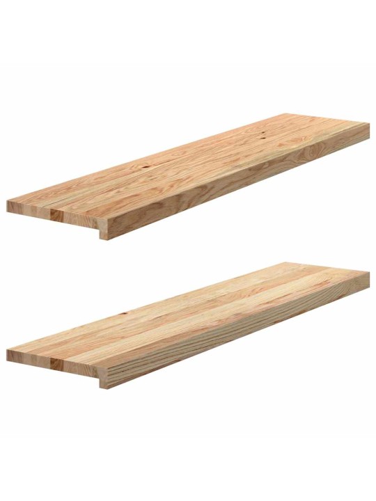 ikkunalaudat 2 kpl Käsittelemätön 110x25x2 cm massiivipuutammea