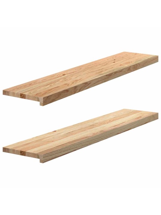 ikkunalaudat 2 kpl Käsittelemätön 120x25x2 cm massiivipuutammea