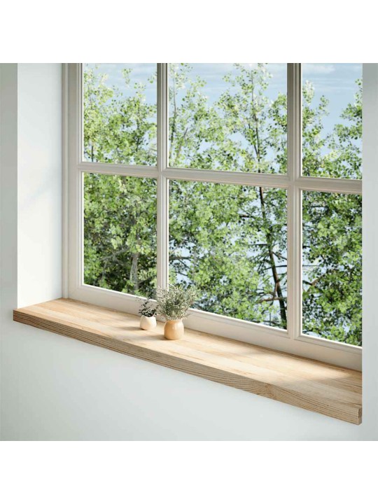ikkunalaudat 2 kpl Käsittelemätön 140x25x2 cm massiivipuutammea