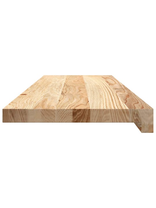 ikkunalaudat 2 kpl Käsittelemätön 80x30x2 cm massiivipuutammea