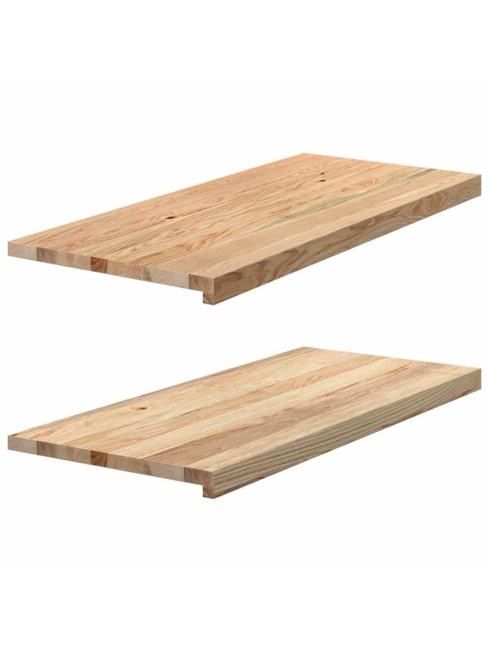 ikkunalaudat 2 kpl Käsittelemätön 90x40x2 cm massiivipuutammea