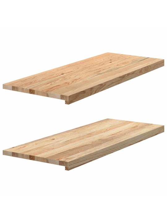 ikkunalaudat 2 kpl Käsittelemätön 100x40x2 cm massiivipuutammea