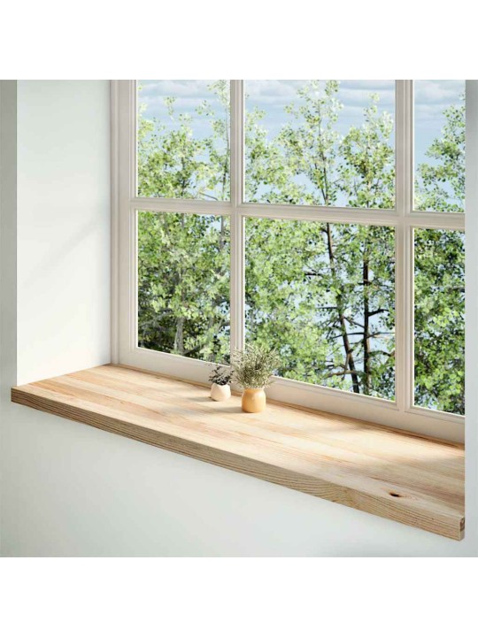 ikkunalaudat 2 kpl Käsittelemätön 140x40x2 cm massiivipuutammea
