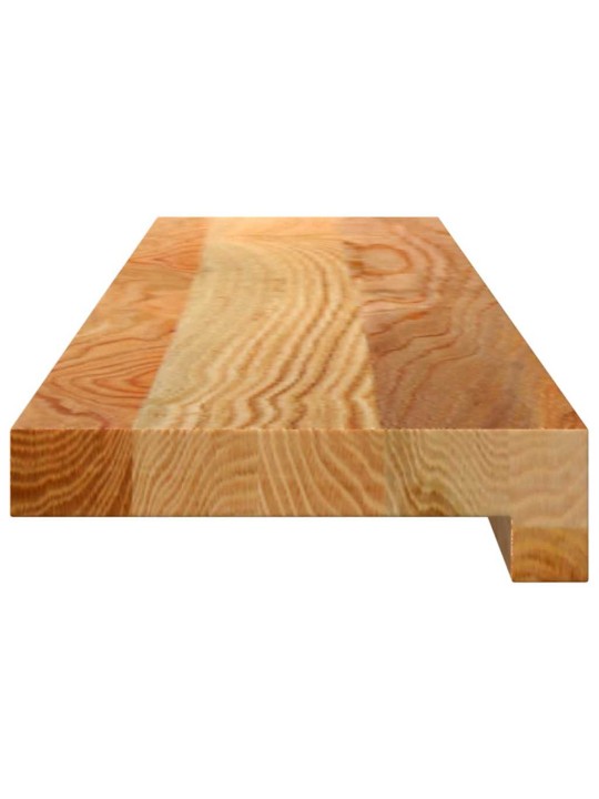 ikkunalaudat 2 kpl vaaleanruskea 80x15x2 cm massiivipuutammea