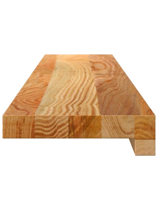 ikkunalaudat 2 kpl vaaleanruskea 90x15x2 cm massiivipuutammea