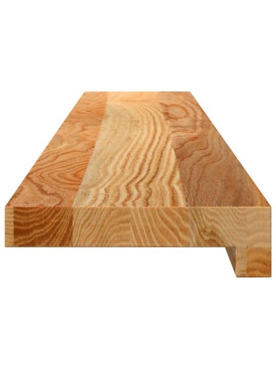 ikkunalaudat 2 kpl vaaleanruskea 100x15x2 cm massiivipuutammea