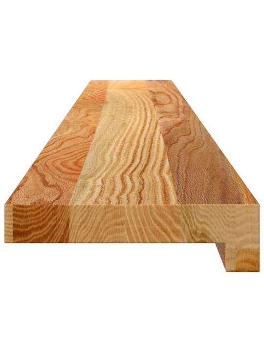 ikkunalaudat 2 kpl vaaleanruskea 120x15x2 cm massiivipuutammea