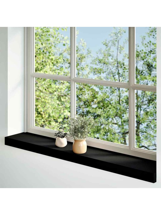 ikkunalaudat 2 kpl tummanruskea 100x15x2 cm massiivipuutammea