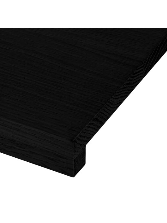 ikkunalaudat 2 kpl tummanruskea 100x15x2 cm massiivipuutammea