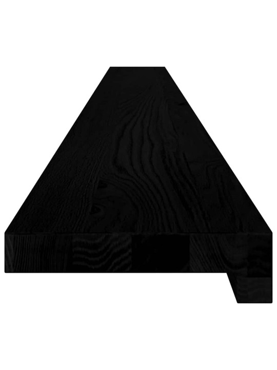 Ikkunalaudat 2 kpl tummanruskea 160x15x2 cm massiivipuutammea