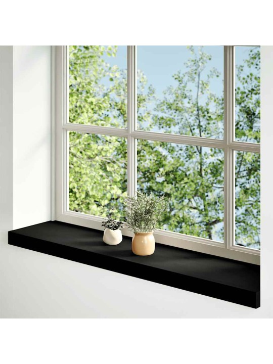 Ikkunalaudat 2 kpl tummanruskea 80x20x2 cm massiivipuutammea