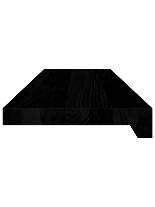 Ikkunalaudat 2 kpl tummanruskea 80x20x2 cm massiivipuutammea