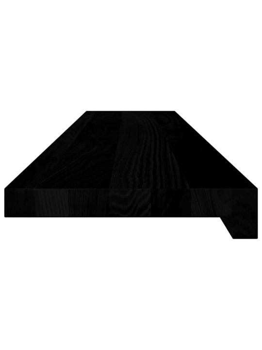 ikkunalaudat 2 kpl tummanruskea 100x20x2 cm massiivipuutammea