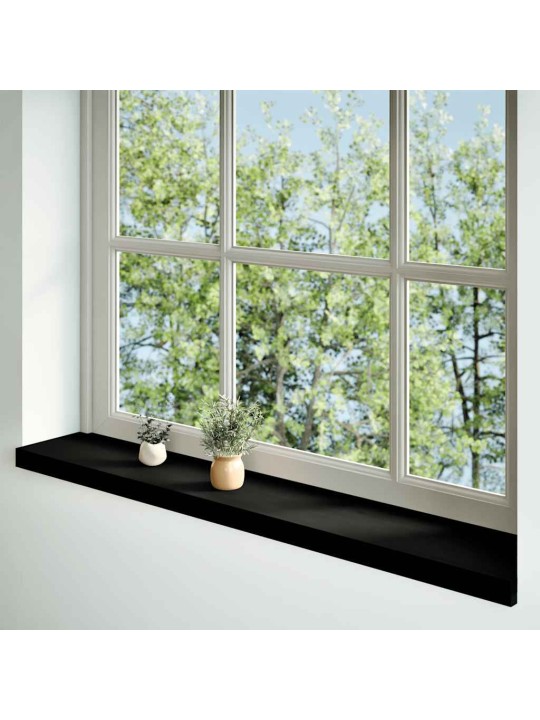ikkunalaudat 2 kpl tummanruskea 120x20x2 cm massiivipuutammea