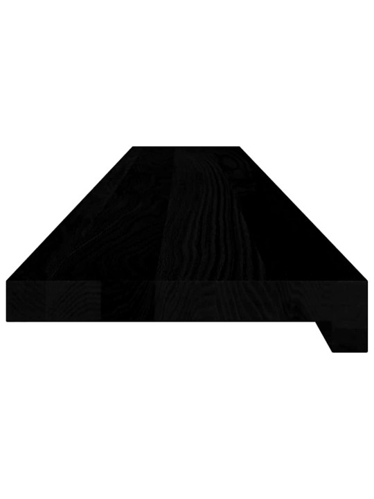 ikkunalaudat 2 kpl tummanruskea 120x20x2 cm massiivipuutammea