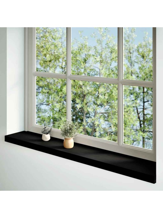 Ikkunalaudat 2 kpl tummanruskea 140x20x2 cm massiivipuutammea