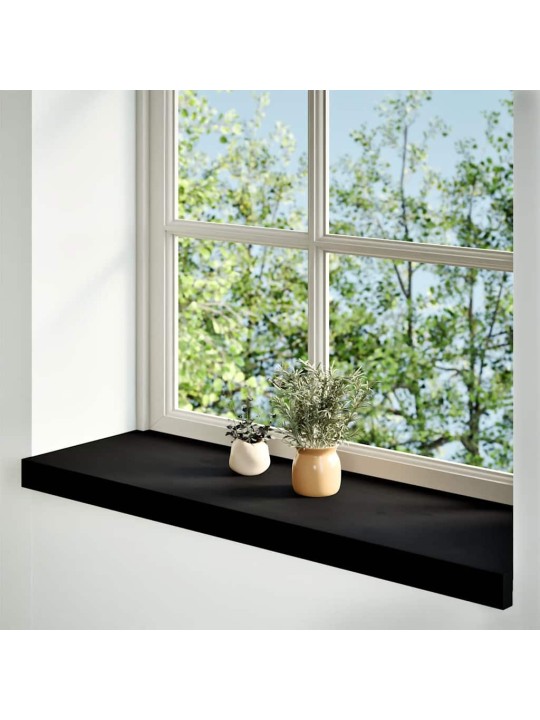 Ikkunalaudat 2 kpl tummanruskea 70x25x2 cm massiivipuutammea