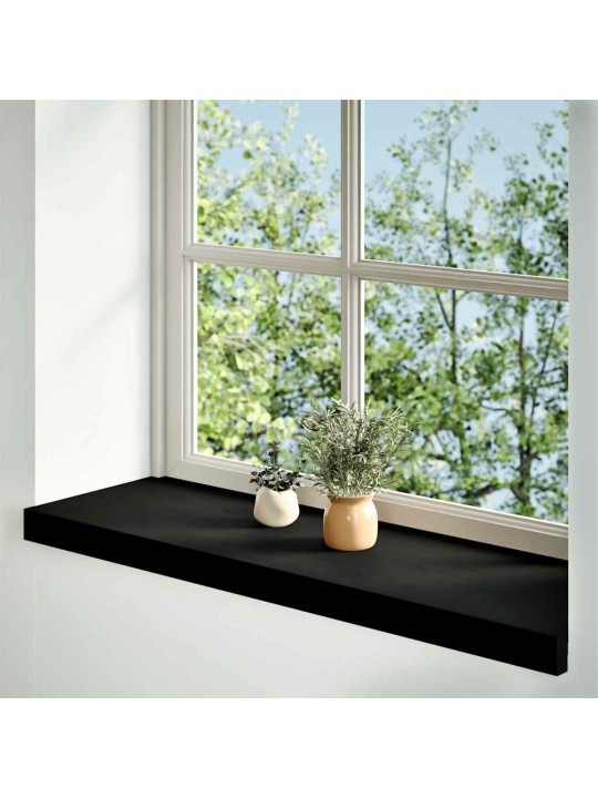 Ikkunalaudat 2 kpl tummanruskea 80x25x2 cm massiivipuutammea