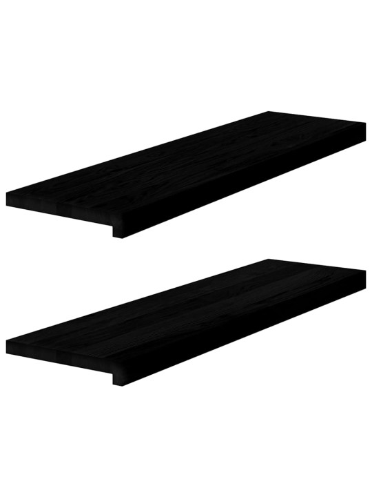 Ikkunalaudat 2 kpl tummanruskea 90x25x2 cm massiivipuutammea