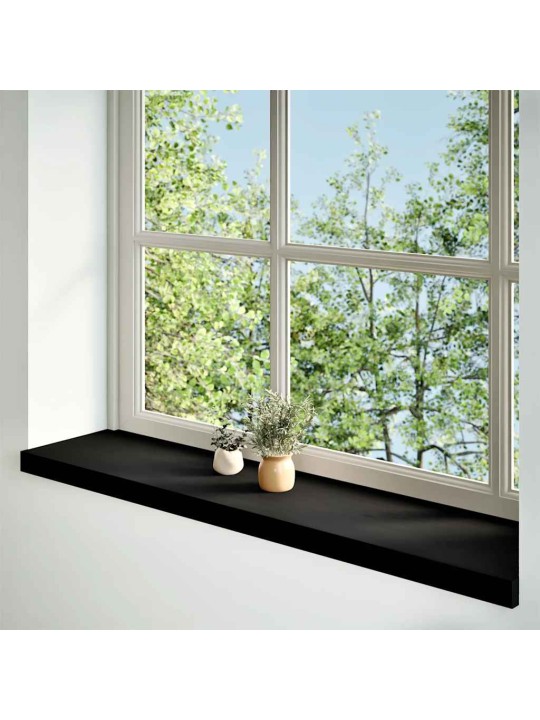 ikkunalaudat 2 kpl tummanruskea 100x25x2 cm massiivipuutammea