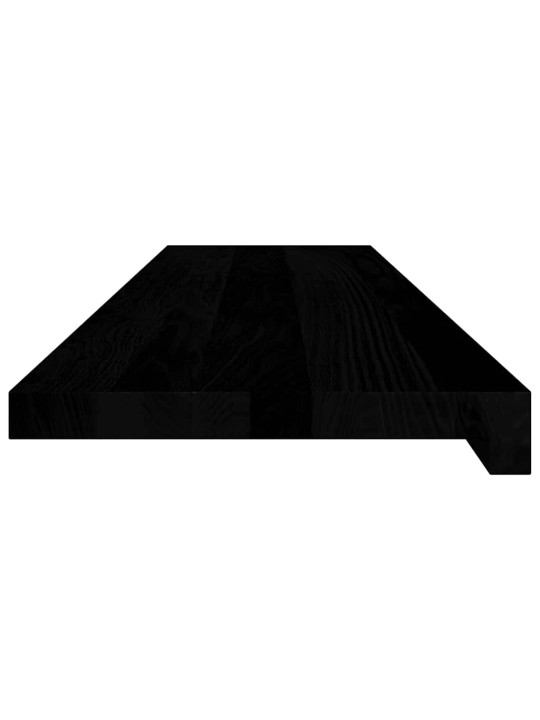 ikkunalaudat 2 kpl tummanruskea 100x25x2 cm massiivipuutammea