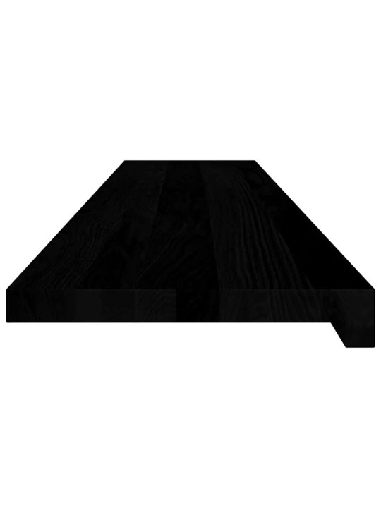 ikkunalaudat 2 kpl tummanruskea 120x25x2 cm massiivipuutammea