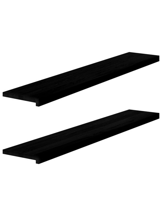 Ikkunalaudat 2 kpl tummanruskea 140x25x2 cm massiivipuutammea