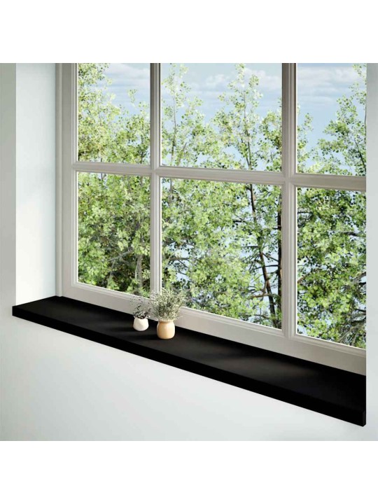Ikkunalaudat 2 kpl tummanruskea 160x25x2 cm massiivipuutammea
