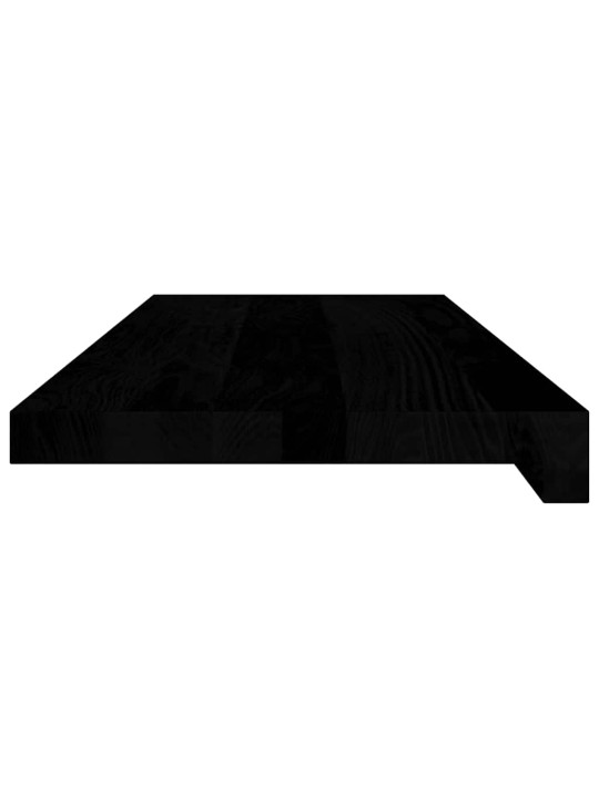 Ikkunalaudat 2 kpl tummanruskea 70x30x2 cm massiivipuutammea