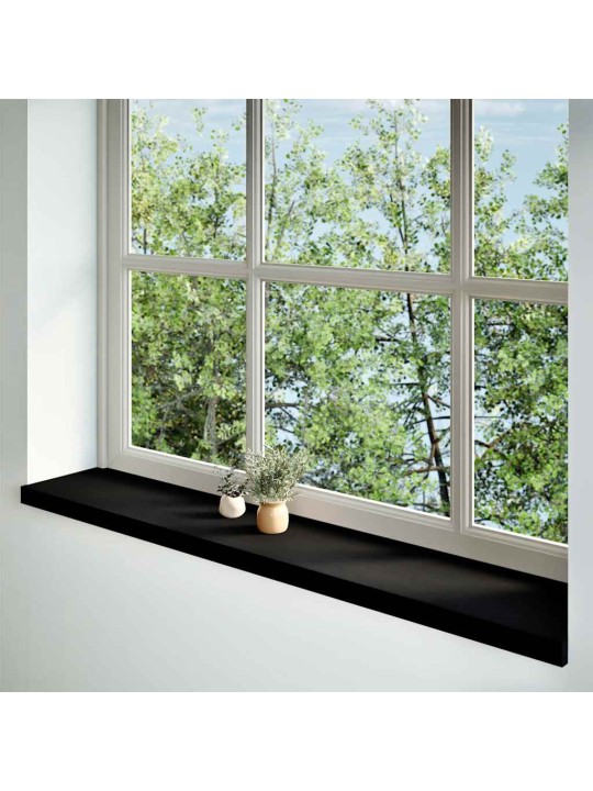 Ikkunalaudat 2 kpl tummanruskea 140x30x2 cm massiivipuutammea