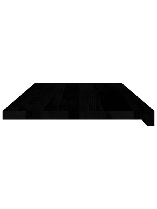 Ikkunalaudat 2 kpl tummanruskea 80x40x2 cm massiivipuutammea