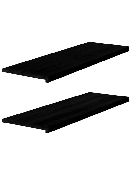 ikkunalaudat 2 kpl tummanruskea 120x40x2 cm massiivipuutammea
