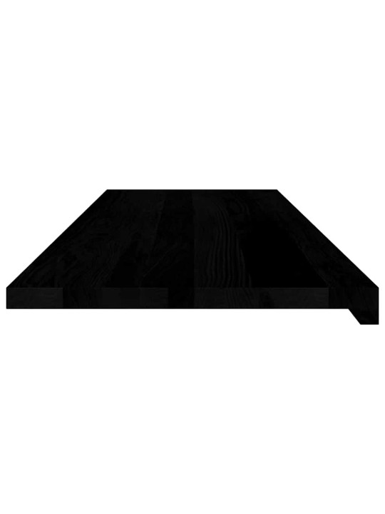 ikkunalaudat 2 kpl tummanruskea 120x40x2 cm massiivipuutammea