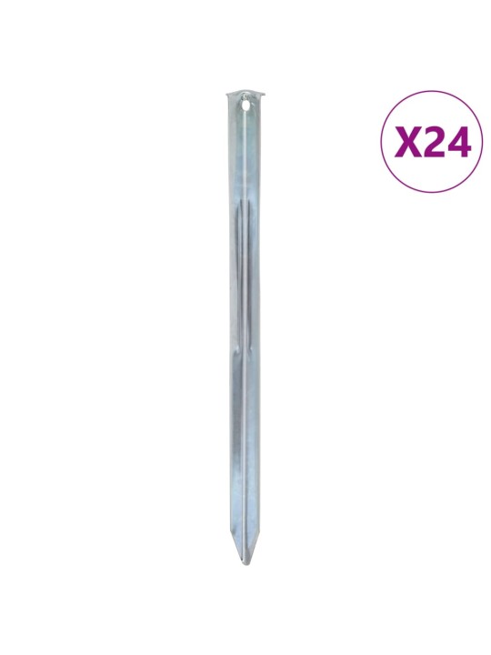 Telttatapit 24 kpl 30 cm ø20 mm galvanoitu teräs