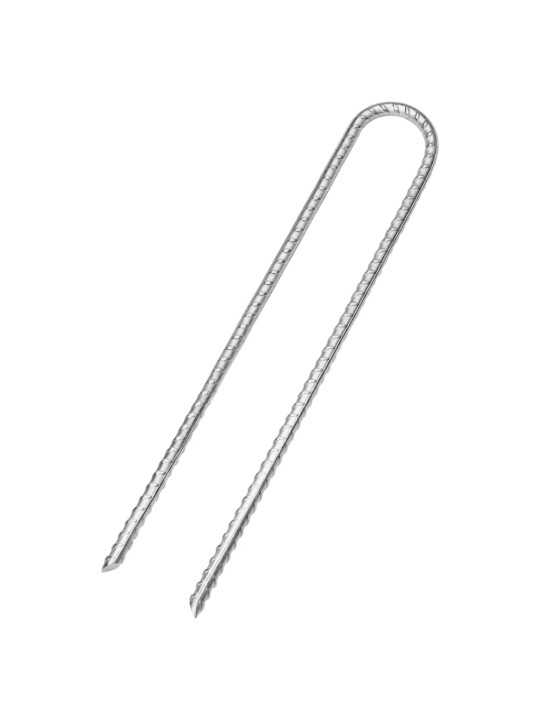 Telttatapit 12 kpl u-muotoiset 30 cm ø7 mm galvanoitu teräs