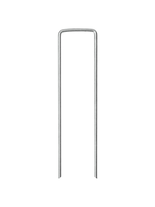 Maatapit u-muotoinen 25 pcs 15x3,5 cm galvanoitu teräs