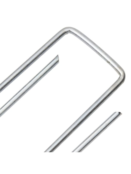 Maatapit u-muotoinen 25 pcs 15x3,5 cm galvanoitu teräs
