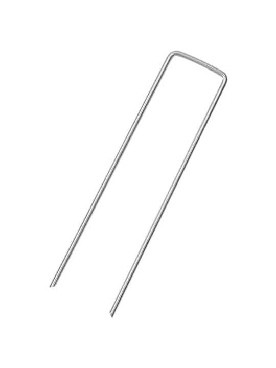 Maatapit u-muotoinen 50 pcs 15x3,5 cm galvanoitu teräs