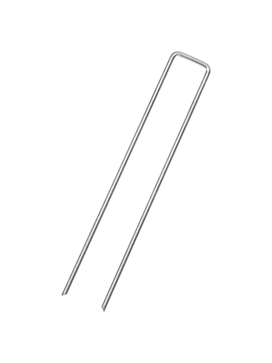 Maatapit u-muotoinen 25 pcs 20x4 cm galvanoitu teräs