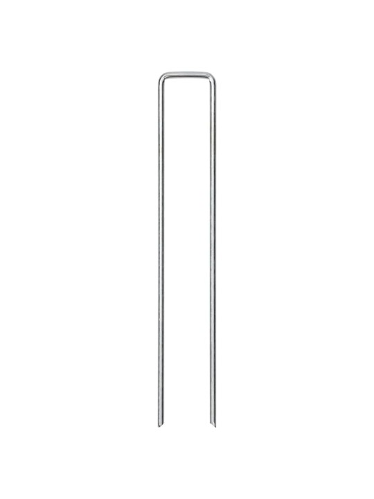 Maatapit u-muotoinen 25 pcs 20x4 cm galvanoitu teräs