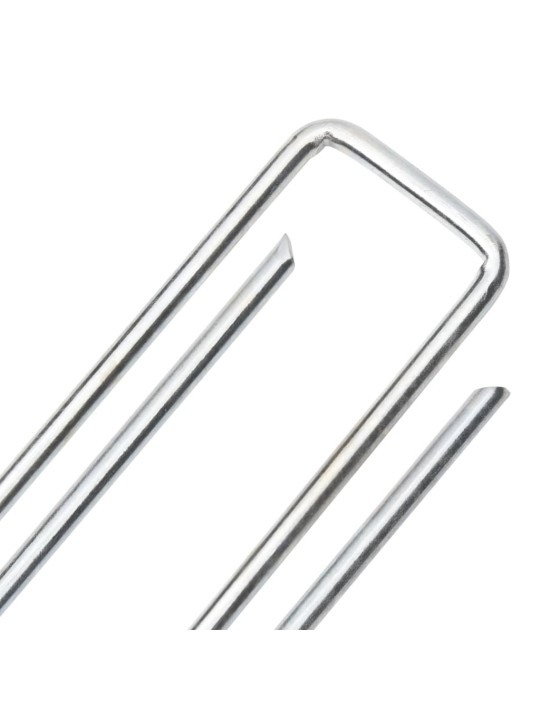 Maatapit u-muotoinen 25 pcs 20x4 cm galvanoitu teräs