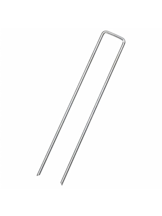 Maatapit u-muotoinen 50 pcs 20x4 cm galvanoitu teräs