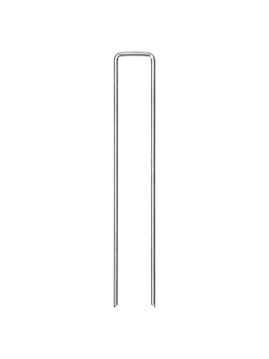 Maatapit u-muotoinen 50 pcs 20x4 cm galvanoitu teräs