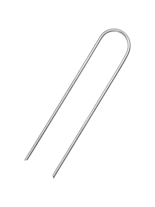 Maatapit u-muotoinen 25 pcs 15x3,5 cm galvanoitu teräs